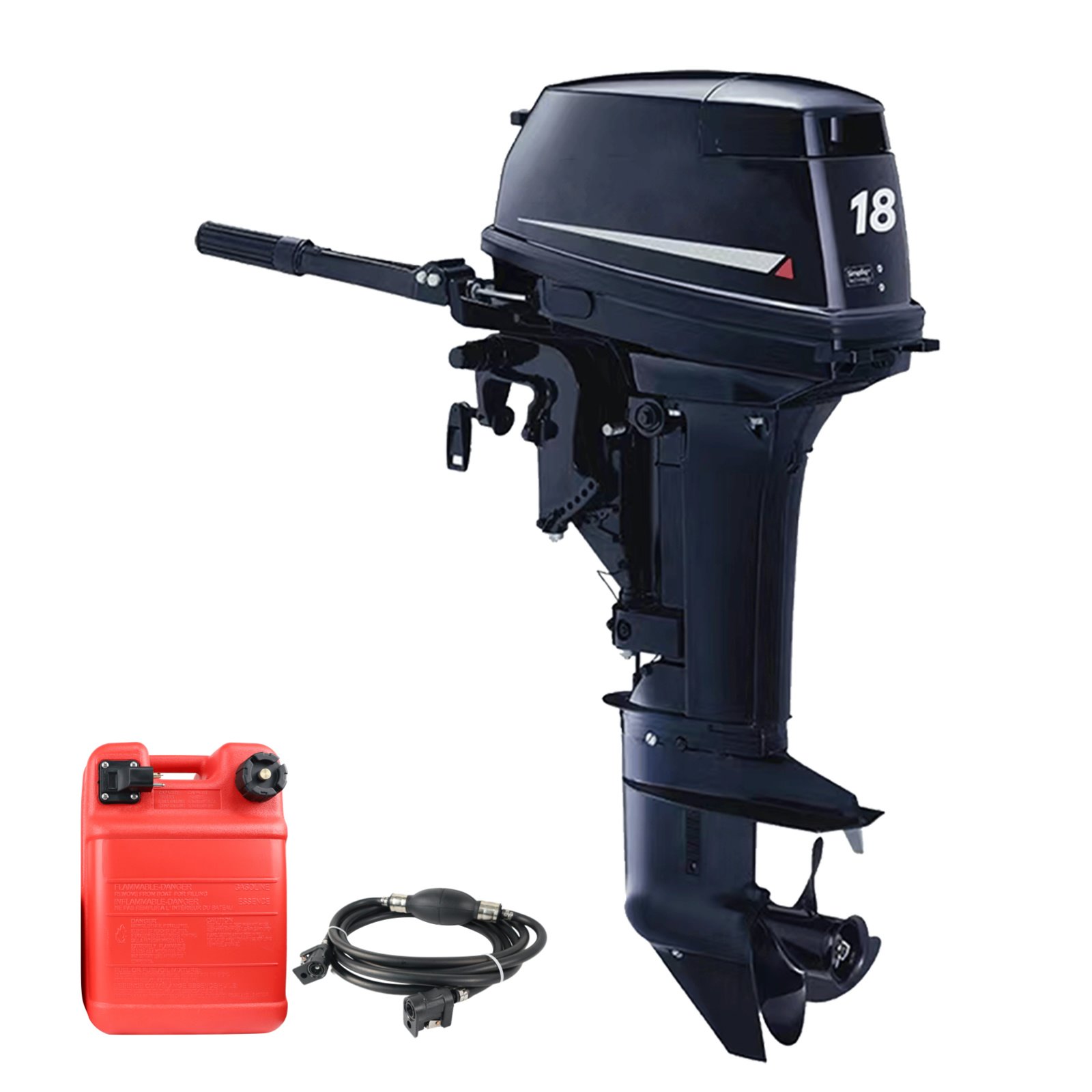 Laogen ODM Out Board Boat Motors Match Tohatsu M18E2 Outboard Motor 2 Stroke 18hp 15hp Outboard Motor 9.9 Boat Outboard Engine